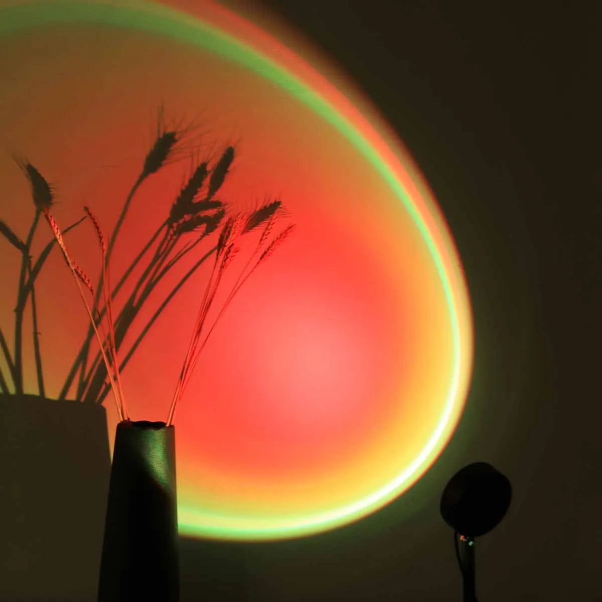 Sunset projection light remote control 16 color ambient night light, bedroom decoration background wall photography props