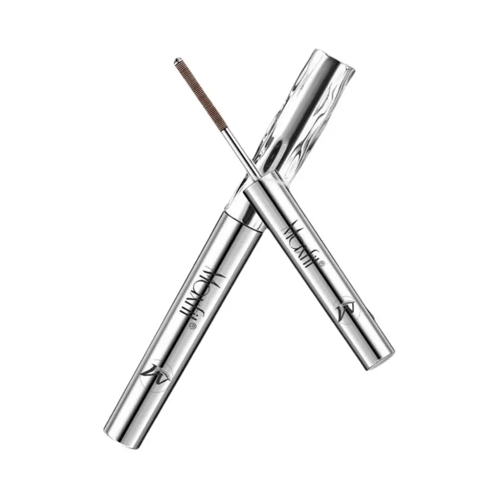 Metal Iron Lashes Mascara Waterproof Silk Fiber Mascara Black Long Curling Eyelash Extensions Non-clumping Eyes Makeup Cosmetics