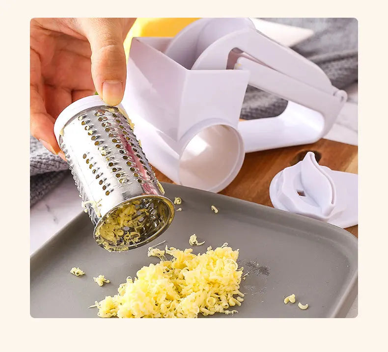 Hand-Cranked Rotating Cheese Grater  Creative Kitchen Cheese Shredder Multi-functional Cheese Grater for Kitchen