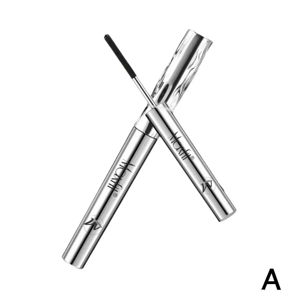 Metal Iron Lashes Mascara Waterproof Silk Fiber Mascara Black Long Curling Eyelash Extensions Non-clumping Eyes Makeup Cosmetics