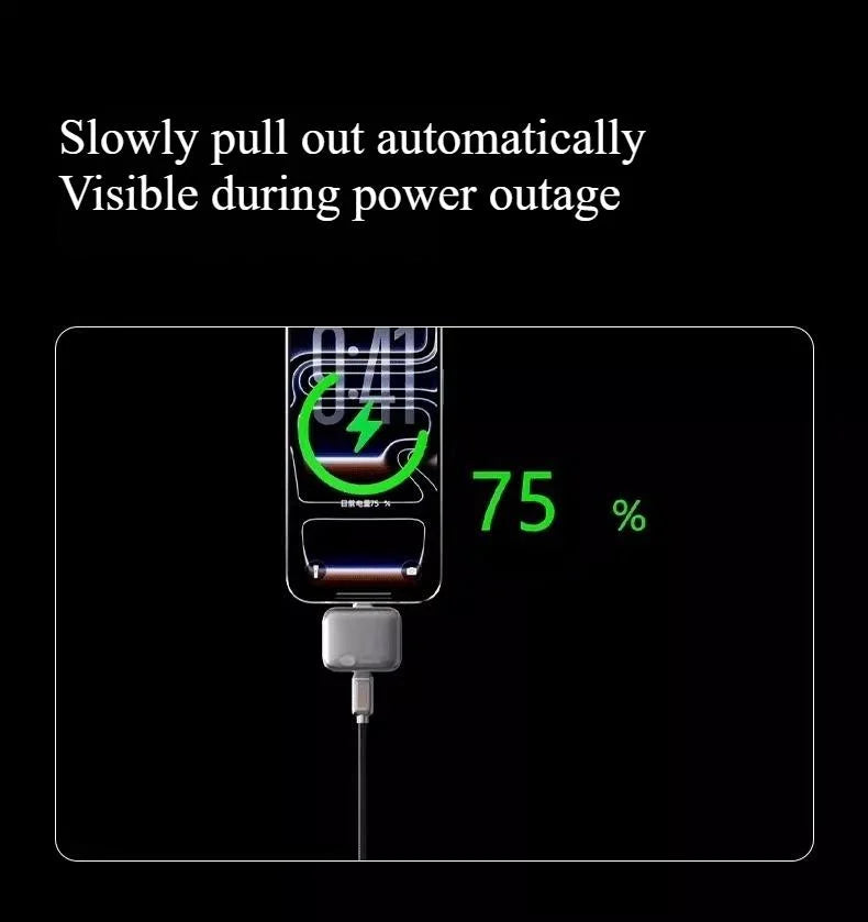 140W Smart Full Charge Self-Cut Type-C Adapter, Universal Auto Disconnect for Night Charging, Overcharge Prevention Separator