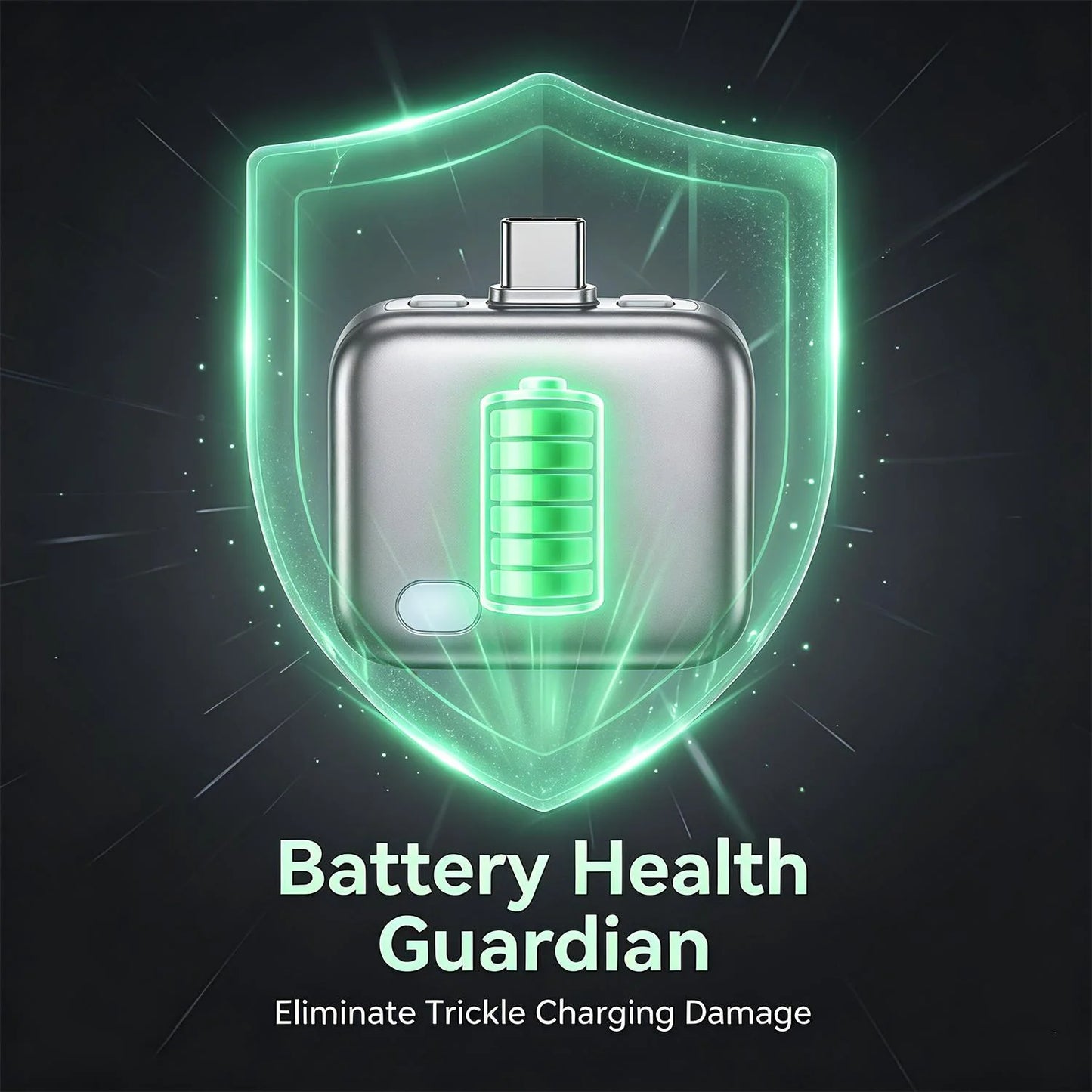 140W Smart Full Charge Self-Cut Type-C Adapter, Universal Auto Disconnect for Night Charging, Overcharge Prevention Separator