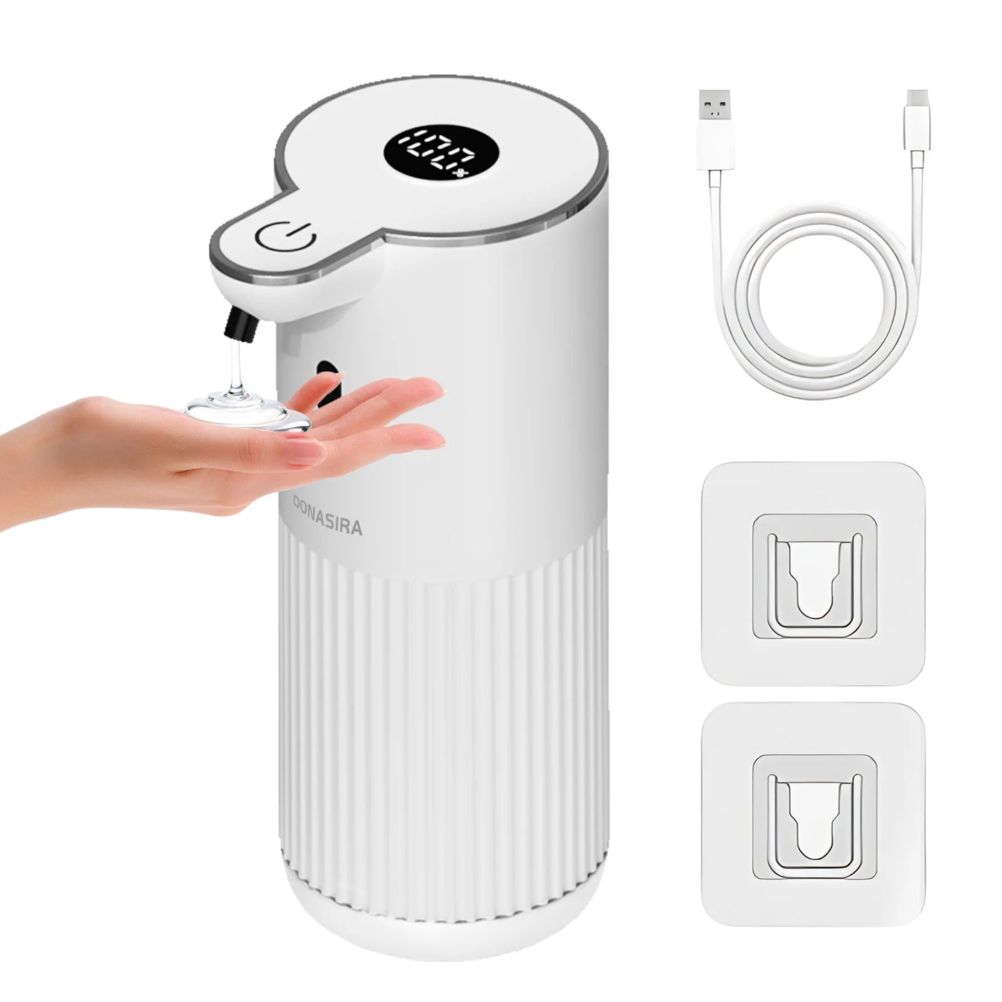 380ML P18 Digital Display 6-Levels Adjustable Foam/Liquid Control Waterproof Automatic Sense Soap Dispenser For Kitchen Bathroom