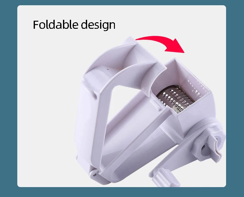 Hand-Cranked Rotating Cheese Grater  Creative Kitchen Cheese Shredder Multi-functional Cheese Grater for Kitchen