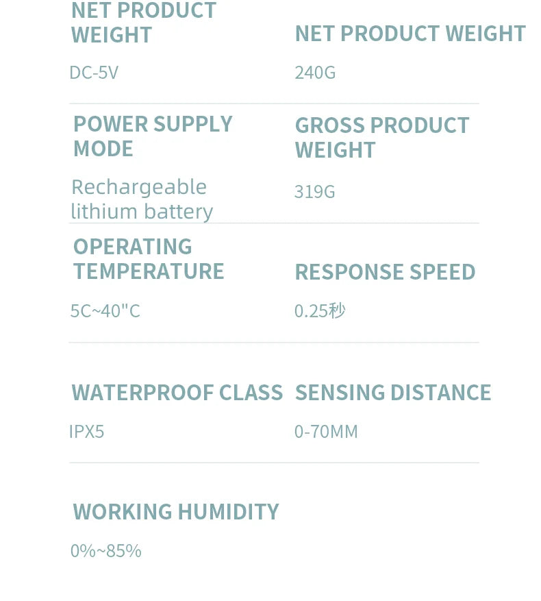 380ML P18 Digital Display 6-Levels Adjustable Foam/Liquid Control Waterproof Automatic Sense Soap Dispenser For Kitchen Bathroom