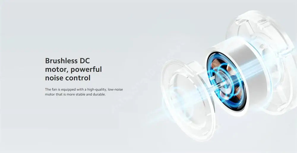 Mijia Portable Desk Fan USB Rechargeable Handheld Mini Electric Fans Cordless Air Cooling Small Fan 4 Gears Speed