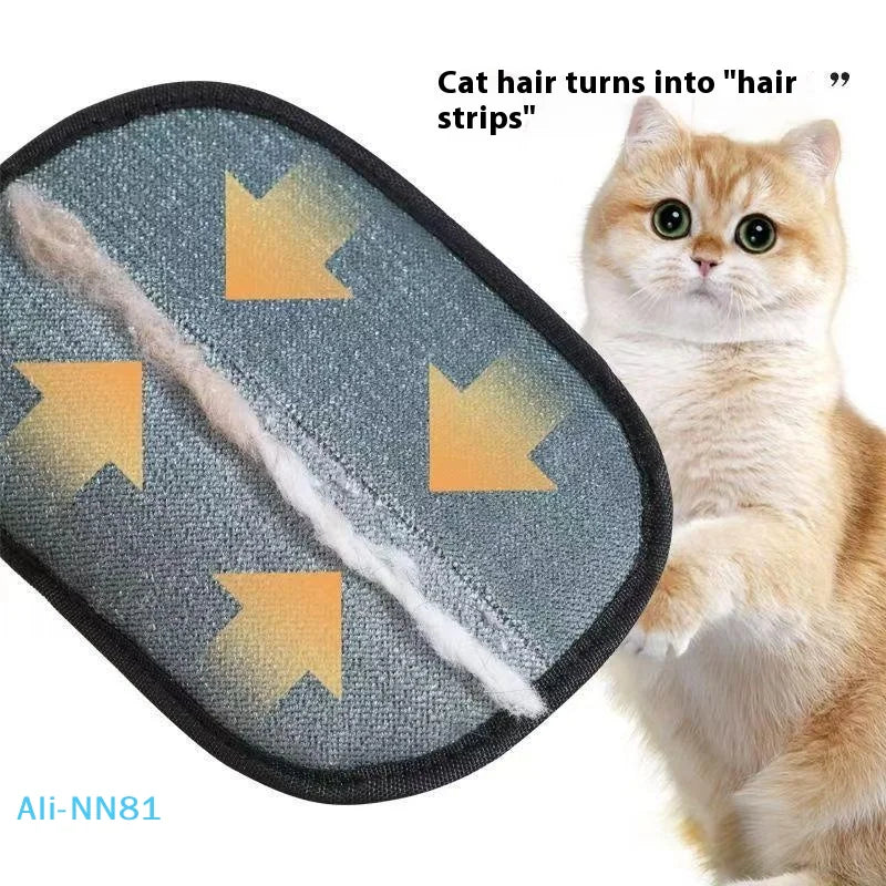 Upgrated Pet Hair Remover Glove Double-Sided Fur Gloves Cat Dog Fur Magnet Gloves For Washing Deshedding Cleaning Carpets Sofas