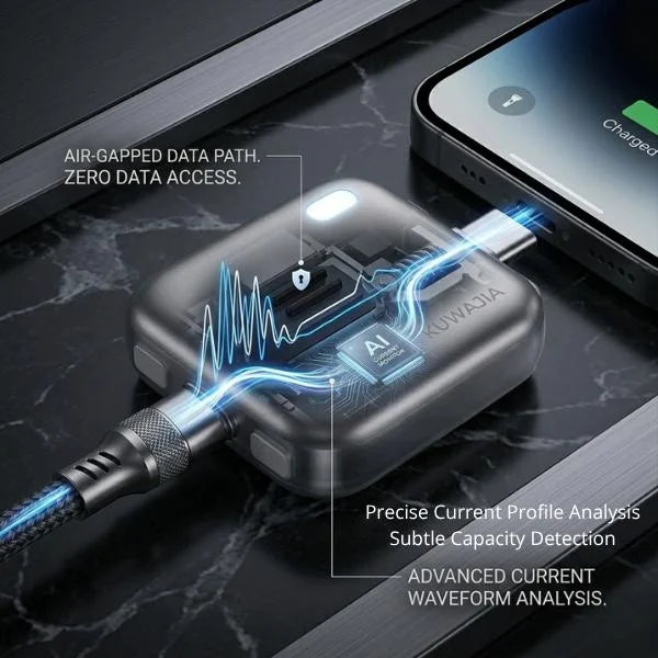 140W Smart Full Charge Self-Cut Type-C Adapter, Universal Auto Disconnect for Night Charging, Overcharge Prevention Separator