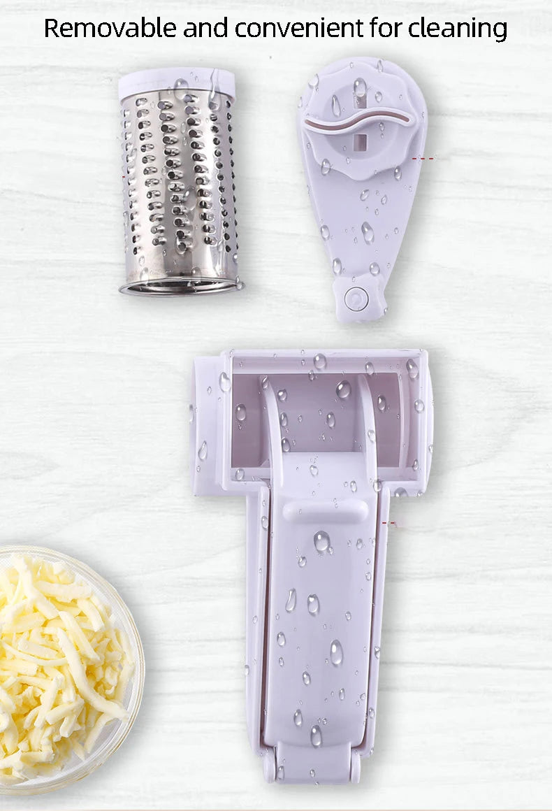 Hand-Cranked Rotating Cheese Grater  Creative Kitchen Cheese Shredder Multi-functional Cheese Grater for Kitchen