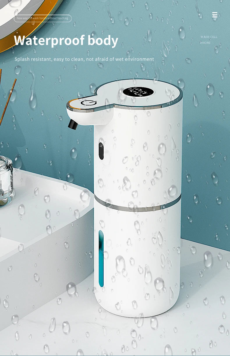 380ML P18 Digital Display 6-Levels Adjustable Foam/Liquid Control Waterproof Automatic Sense Soap Dispenser For Kitchen Bathroom