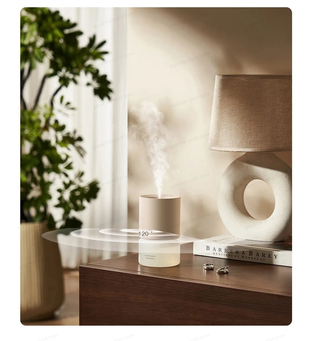 MIJIA Smart Scent Diffuser Set, Increases intensity when a person is detected, 3 concentration levels, 16 million colours