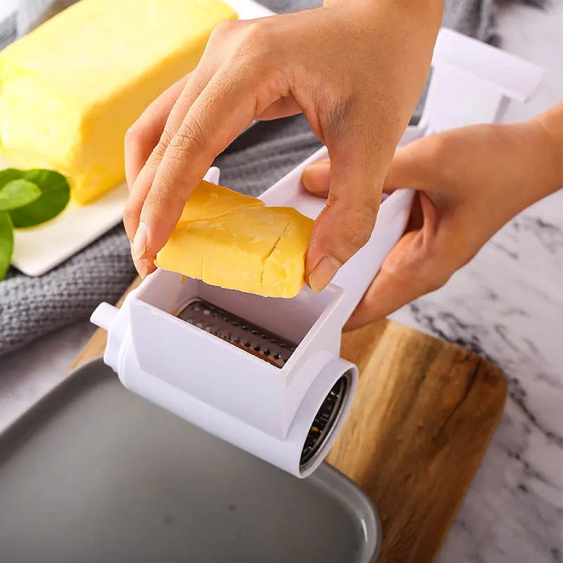 Hand-Cranked Rotating Cheese Grater  Creative Kitchen Cheese Shredder Multi-functional Cheese Grater for Kitchen