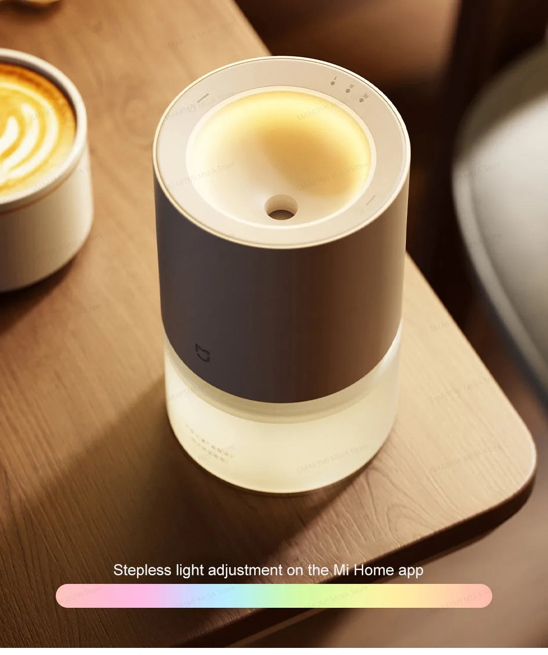 MIJIA Smart Scent Diffuser Set, Increases intensity when a person is detected, 3 concentration levels, 16 million colours