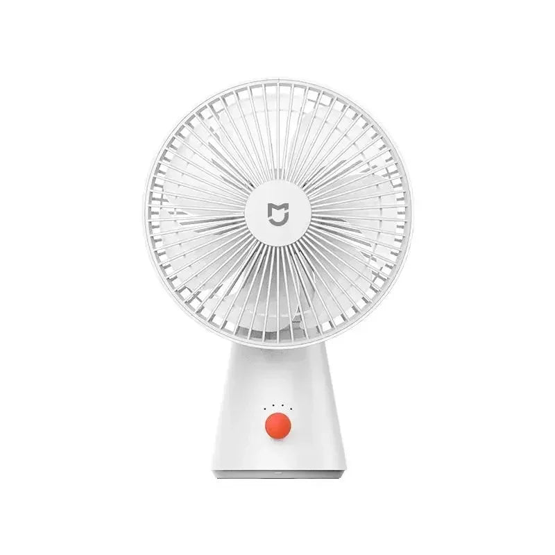 Mijia Portable Desk Fan USB Rechargeable Handheld Mini Electric Fans Cordless Air Cooling Small Fan 4 Gears Speed