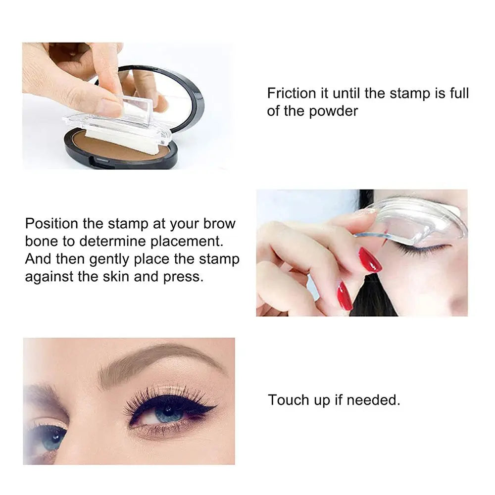 Coloring Perfect Shape Eye Brow Tint Makeup Tool Brow Stamps Eyebrow Powder Stamp Eyebrow Seal Stamp Eyebrow Powder Palette