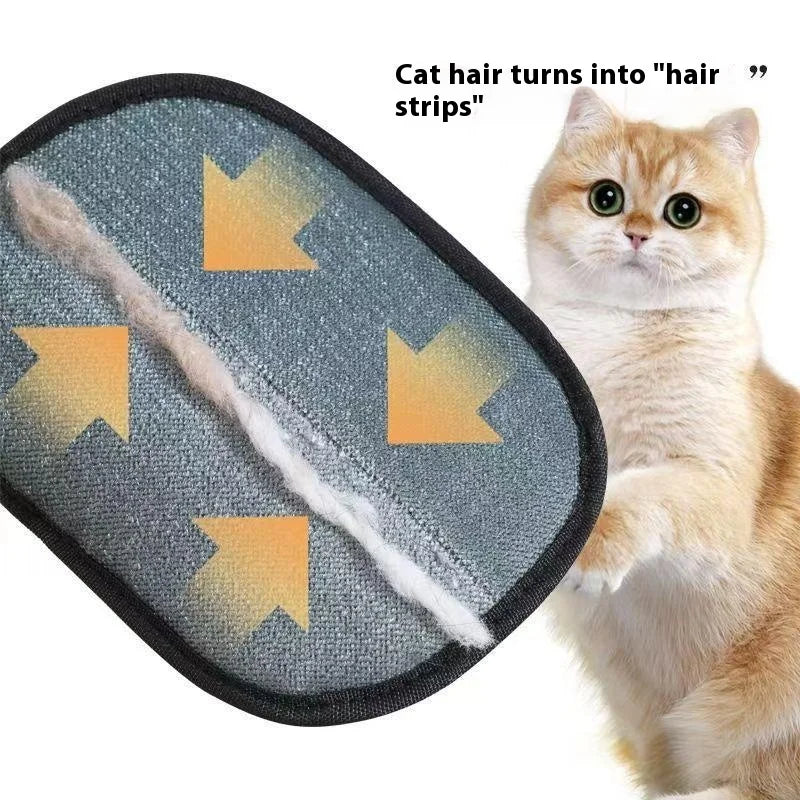 Upgrated Pet Hair Remover Glove Double-Sided Fur Gloves Cat Dog Fur Magnet Gloves For Washing Deshedding Cleaning Carpets Sofas